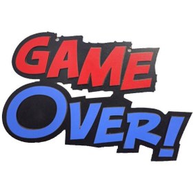 تصویر دیوارکوب مدل گیمینگ گیم اور GAME OVER 