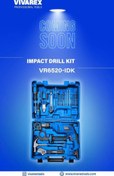 تصویر دریل چکشی ویوارکس مدل VR6520-IDK قدرت ۶۵۰ وات آچاری ۲۰ پارچه 