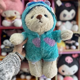 تصویر عروسک خرس لباس سالیوان 