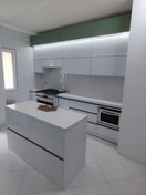 تصویر کابینت هایگلاس سفید سبز با کیفیت و قیمت مناسب 