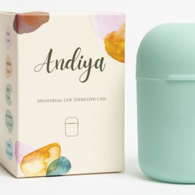 تصویر لیوان ضد عفونی کننده کاپ قاعدگی آندیا Andiya Menstrual Cup Sterilizer Case