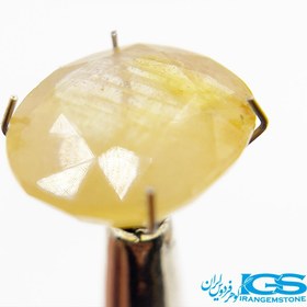 تصویر نگین سنگ یاقوت زرد برمه 
