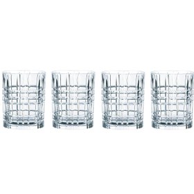 تصویر لیوان 4 پارچه ناخمن مدل Nachtmann Square Series Whisky Glass 