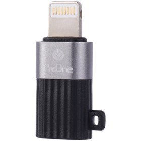 تصویر مبدل USB-C به لایتنینگ پرووان مدل PCO09 ProOne PCO17 Type-C to Lightning OTG