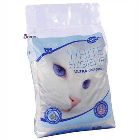 تصویر خاک بستر گربه سیوو کت وایت هایجین 12 لیتری SivoCat White Hygiene Ultra Compact 12L