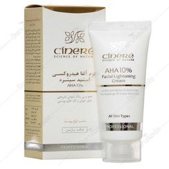 تصویر کرم روشن کننده سینره مدل آلفا هیدروکسی اسید ۱۰ درصد حجم ۴۰ میلی لیتر 