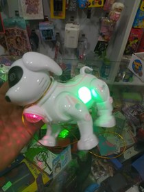 تصویر عروسک سگ رباتیک چراغ دار 