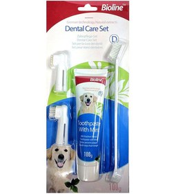 تصویر ست مراقبت از دندان - نعناع 100 گرم برند bioline Dental Care Set - Mint 100grams