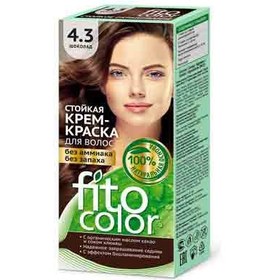 تصویر رنگ مو روسی فیتو کالر fito color بدون آمونیاک شکلاتی شماره 4.3 