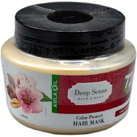 تصویر ماسک مو دیپ سنس مناسب موهای دکلره و رنگ شده حجم 250 میلی لیتر deep sense color protect hair mask 250ml