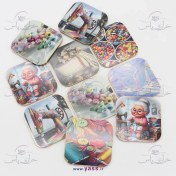 تصویر وزنه نگهدارنده الگو مربع طرح دار 110 گرمی (بسته 10 عددی) 