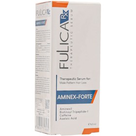 تصویر سرم ضد ریزش موی آقایان فولیکا آر ایکس مدل AMINEX FORTE حجم 60 میلی لیتر Fulica Aminex Forte Male Pattern Hair Loss Serum 60 Ml