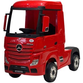 تصویر کامیون شارژی کودک آکتروز قرمز 