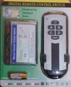 تصویر ریموت کنترل ۴ کانال لوازم الکتریکی منزل ..خاموش وروشن کردن چراغها و کولر آبی و..... Digital remote control switch