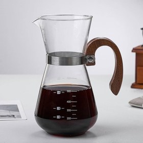 تصویر کمکس دسته دار 600میل Chemex Coffee Maker with Handle 600ml