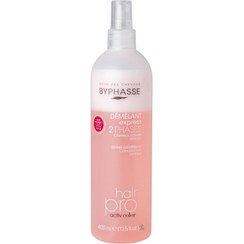 تصویر اسپری دو فاز بایفاس مناسب موهای رنگ شده حجم 400 میل BYPHASSE HAIR PRO XPRESS CONDITIONER ACTIV COLOR 