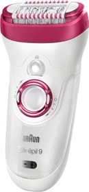 تصویر اپیلاتور سری 9 براون مدل 9538 به همراه اپیلاتور صورت Braun Silk-epil 9 9-538 Wet &amp; Dry Epilator