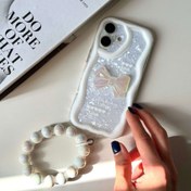 تصویر قاب پاپیون - Lovely Ribbon دارای بند آویز مرواریدی مناسب برای گوشی موبایل شیائومی ردمی Xiaomi Redmi Note 11S / Note 11 4G / Note 11 Pro / Note 12S / Note 12 Pro 4G / Note 13 Pro 4G / Note 14 4G / Note 14 Pro 4G 