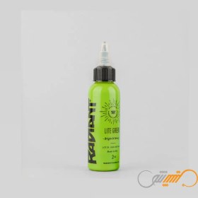 تصویر رنگ تتو اورجینال رادیانت سبز 15 میل radiant tattoo ink green 15
