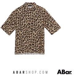 تصویر پیراهن زنانه اورجینال برند السی واکیکی LCW Vision Leopard Print Oversize Women's Shirt 