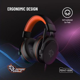 تصویر هدست گیمینگ پرودو مدل PDX417 Porodo Gaming PC RGB ENC Gaming Headphones