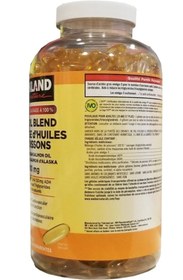 تصویر قرص فیش اویل ترکیبی کرکلند 1000mg 400 عدد FISH OIL BLEND MELANGE d'HUILES de POISSONS