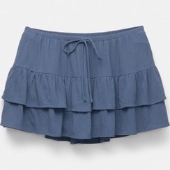 تصویر دامن پنلی زنانه آبی پل اند بیر 