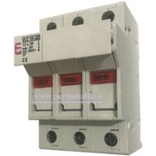 تصویر پایه فیوز سکسیونر سه فاز سایز ETI 10*38 ETI sectioner fuse base 38*10 (Akband)