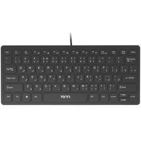 تصویر کیبورد تسکو مدل TK 8037، سوییچ ممبران، Tenkeyless multimedia (by fn) wired keyboard tsco TK 8037