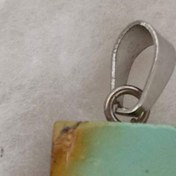 تصویر آویز گردنبند سنگ فیروزه اصل نیشابور کد 805 