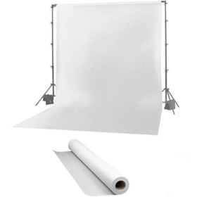 تصویر فون بک گراند سفید مخمل White Velvet Backdrop 3x5m White Velvet Backdrop 3x5m