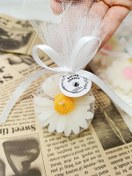 تصویر گیفت شمع گل بابونه 