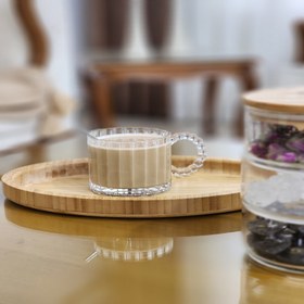 تصویر ماگ دسته مرواریدی تکی 