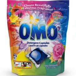 تصویر کپسول ماشین لباسشویی اومو OMO Rose Blossom ۴۲ عددی 