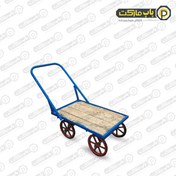 تصویر گاری دستی سنتی لوله 3 با چرخ شش پر charkhesh arya 09122813154