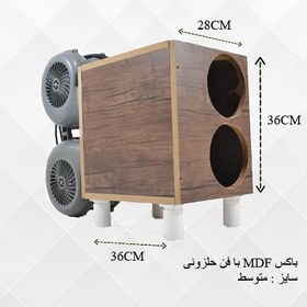 تصویر باکس MDF طرح دار با فن حلزونی 