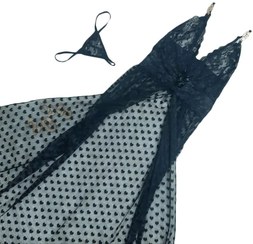 تصویر لباس خواب زنانه بلند توری کد ۲۰۹۵ 