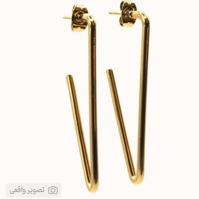 تصویر گوشواره مثلثی میله‌ای | زابزبا گالری 