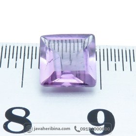 تصویر نگین انگشتر آمتیست با تراش پرنس _کد:۳۴۳۰۳ 