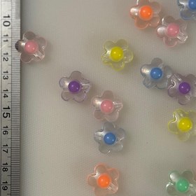 تصویر مهره یخی گل شفاف 