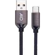 تصویر کابل تبدیل USB به Type-C آکو مدل AC-62 – طول ۱ متر، فست شارژ ۲.۴ آمپر AKO AC-62 USB to Type-C Fast Charging Cable 1M – 2.4A, Durable & Practical