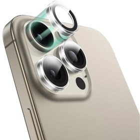 تصویر محافظ لنز دوربین گرین iPhone 16 Pro Max برند Green Lion Trio Camera Lens Green Lion Trio Camera Lens for iPhone 16 Pro/Pro Max - Clear