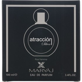 تصویر ادوپرفیوم زنانه مدل Atraccion Silver حجم 100 میلی لیتر ماریاژ Maryaj Atraccion Silver Eau De Parfum For Women 100ml