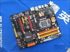 تصویر باندل نسل یک مدل ECS P55H-A SLI به همراه i3 530 و فن 