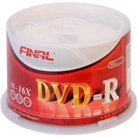 تصویر دی وی دی خام فینال مدل DVD-R بسته 50 عددی لوازم جانبی تجهیزات ذخیره سازی