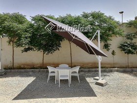 تصویر چتر پایه کنار قطر 4 متر 360 درجه (آلمینیوم) 