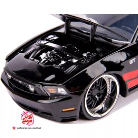 تصویر ماکت ماشین فلزی فورد موستانگ جی تی ۲۰۱۰ جادا ۱:۲۴ Ford Mustang Gt 2010 Jada 1:24