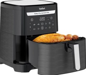 تصویر سرخکن بدون روغن Tefal فرانسه مدل EY8018 مشکی Tefal EY8018 Easy Fry & Grill & XXL 6.5 L Black