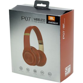 تصویر هدفون بلوتوثی مدل P07 سفید ا wireless headphones P07 wireless headphones P07
