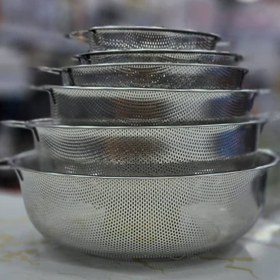 تصویر آبکش ۶ تکه استیل پانچ یونیک (Unique) 